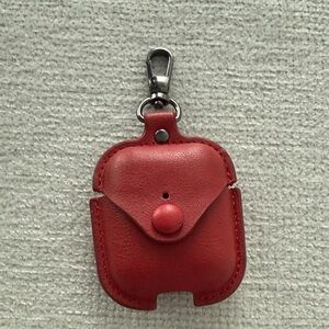 Red Leather AirPods Case